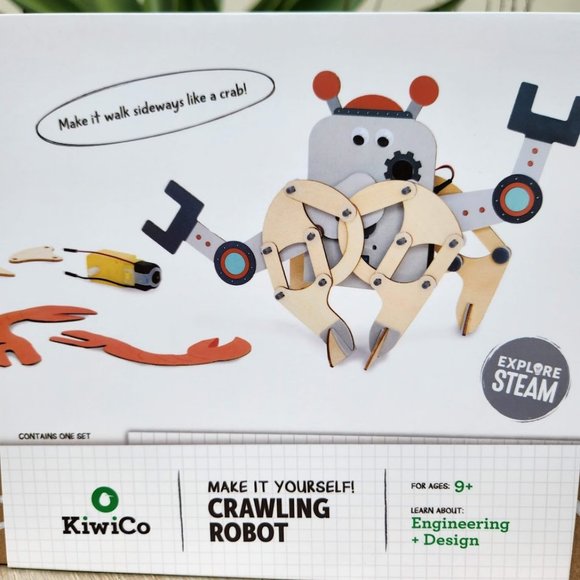 NEW KiwiCo. Kiwi Co. Crawling Robot Crab Science Kit Craft Engineering EASTER To - Picture 7 of 11